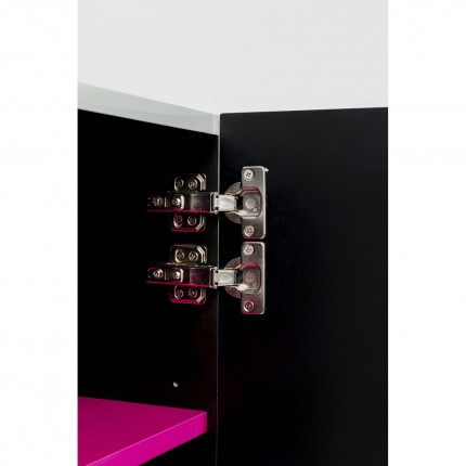 Armoire Tresor blanche et rose Kare Design