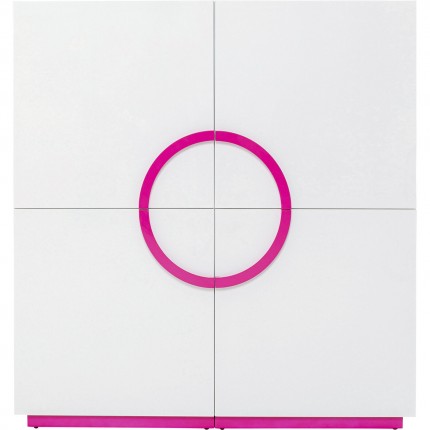 Sideboard Tresor white and pink Kare Design
