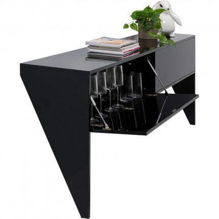 Console High Heel 200x38cm noire Kare Design