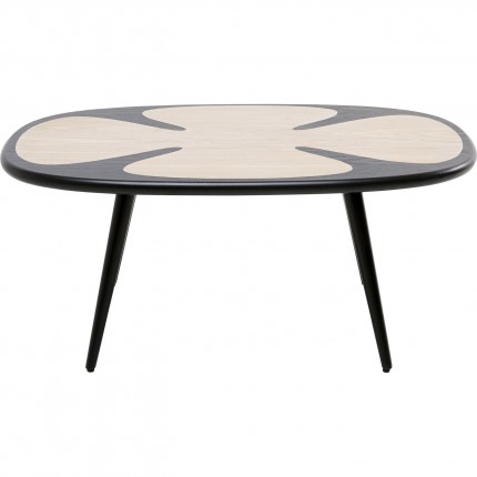 Table basse Petal 90x60cm noire Kare Design