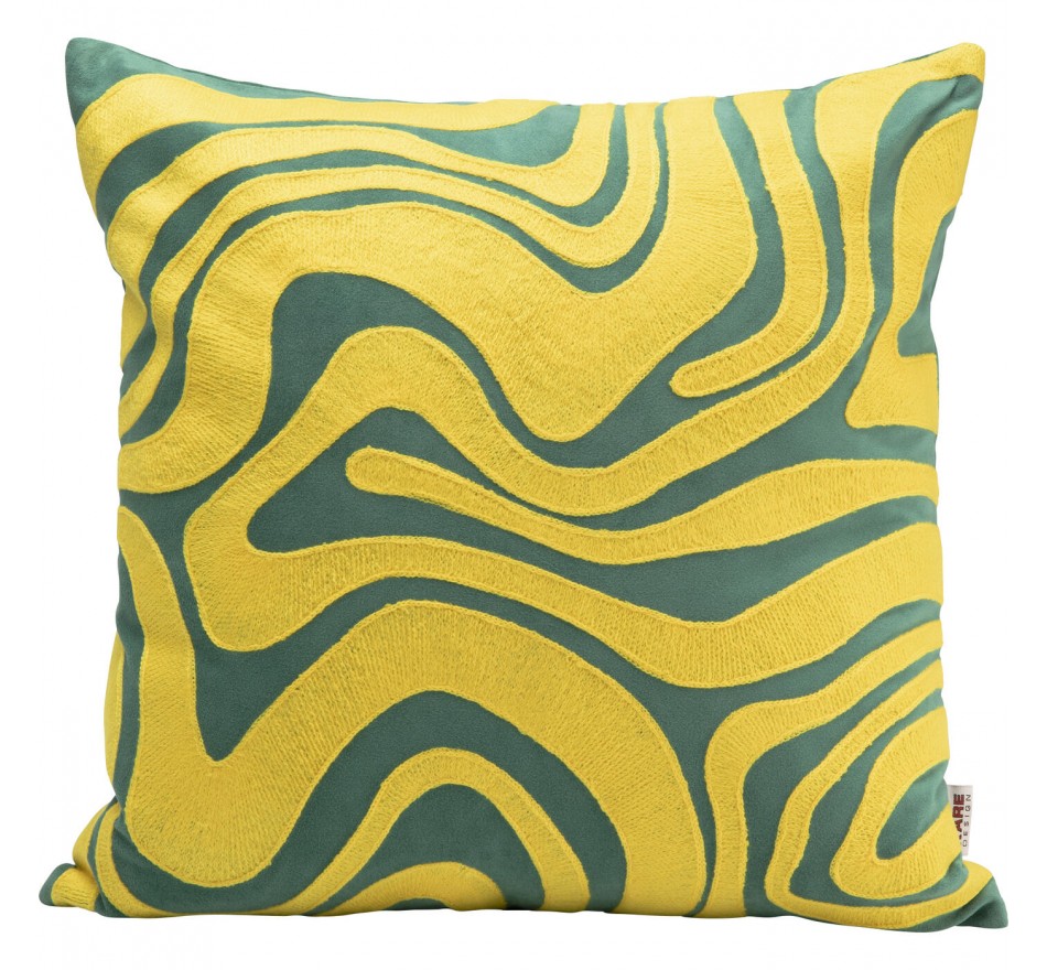 Coussin Electric Feeling jaune Kare Design Coussin Electric Feeling jaune Kare Design