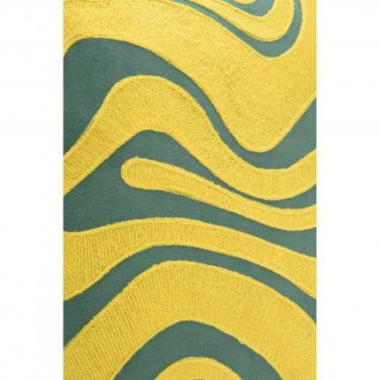 Coussin Electric Feeling jaune Kare Design