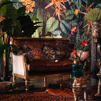 Cushion Fringe leopard 55x55cm Kare Design Cushion Fringe leopard 55x55cm Kare Design