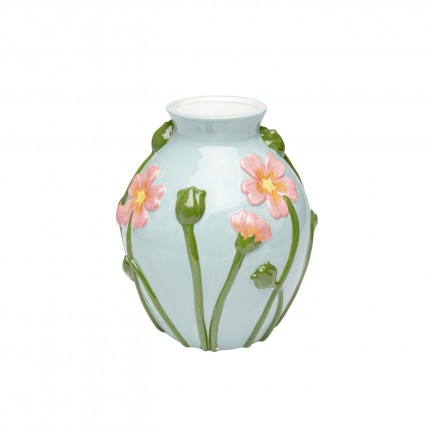 Vase bleu fleurs Kare Design