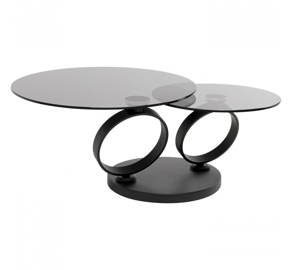 Table basse Beverly verre fumé Kare Design Table basse Beverly verre fumé Kare Design