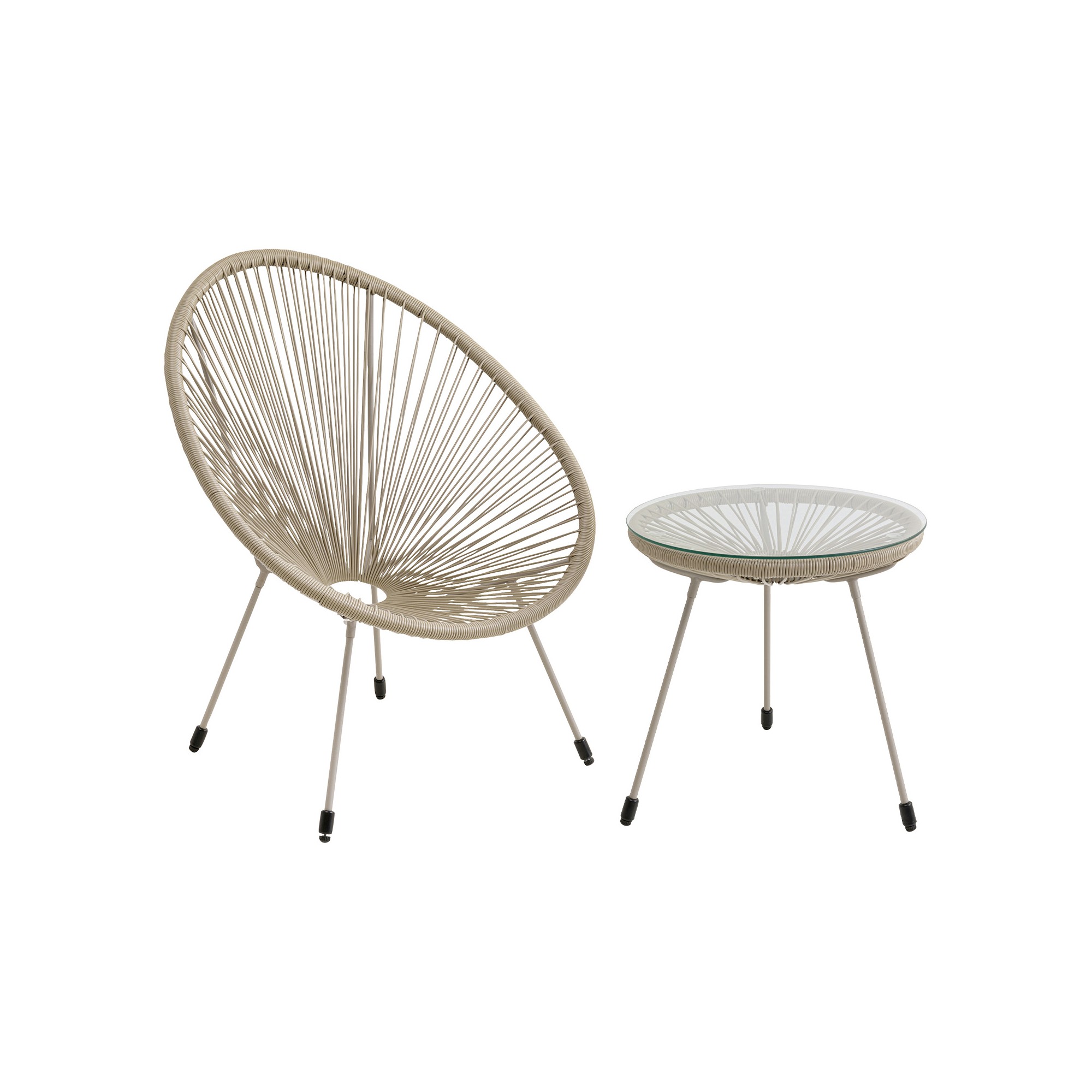 Salon de jardin Acapulco Mono beige Kare Design
