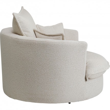 Swivel armchair Joy cream Kare Design