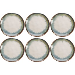 Assiettes blanches et bleues - Organic - Kare Design