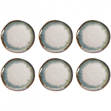 Assiettes Organic 26cm blanches set de 6 Kare Design