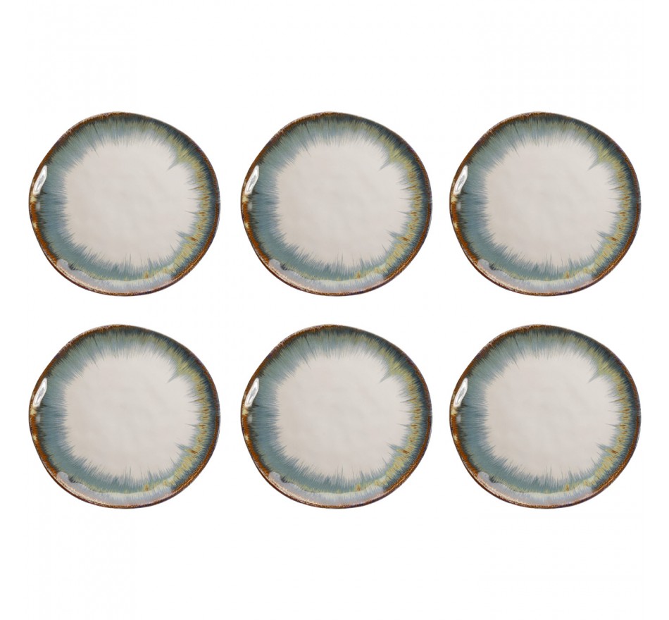 Assiettes Organic 26cm blanches set de 6 Kare Design Assiettes Organic 26cm blanches set de 6 Kare Design