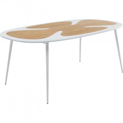 Table Petal 200x100cm blanche Kare Design