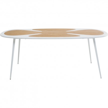 Table Petal 200x100cm blanche Kare Design