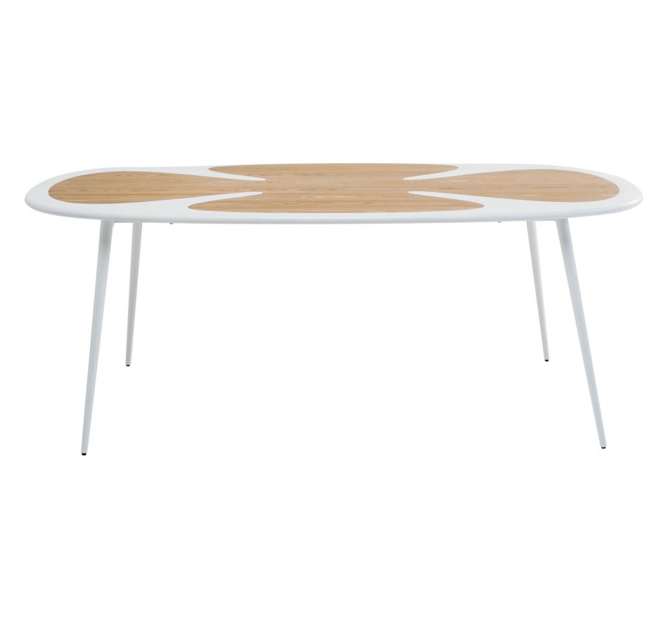 Table Petal 200x100cm blanche Kare Design