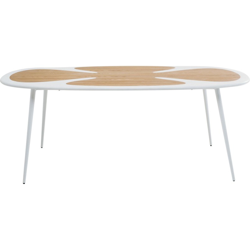 Table Petal Nature blanc 200x100cm
