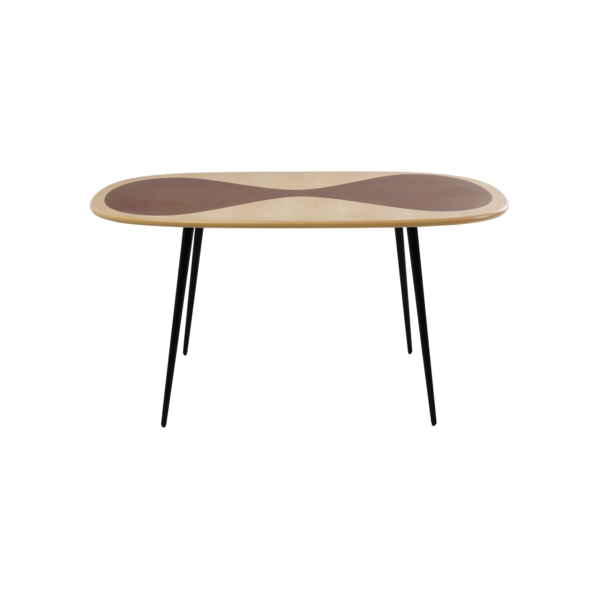 Table Petal Nature noir 150x90cm