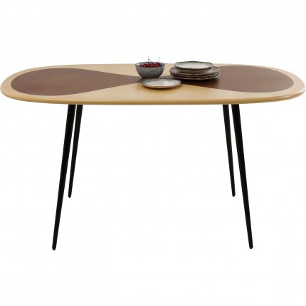 Table Petal 150x90cm black Kare Design