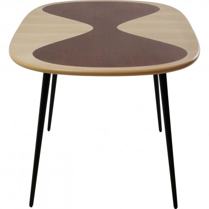 Table Petal 150x90cm black Kare Design