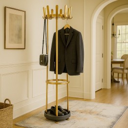 Portemanteau rétro doré - Gala - Kare Design