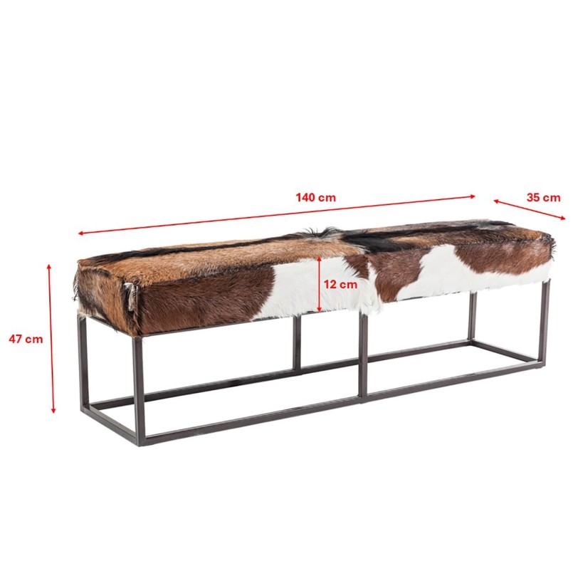 Goatskin bench - Country Life - Kare Design