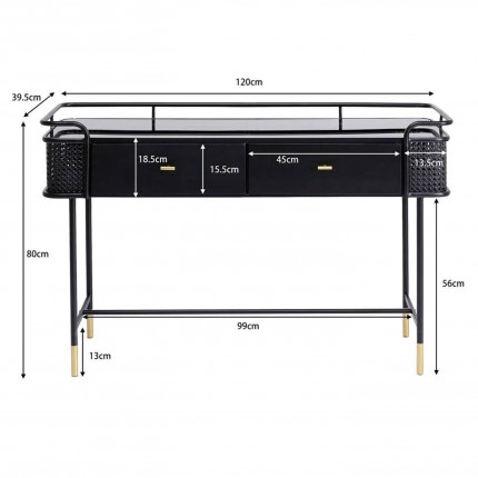 Console Fence 120x40cm Kare Design