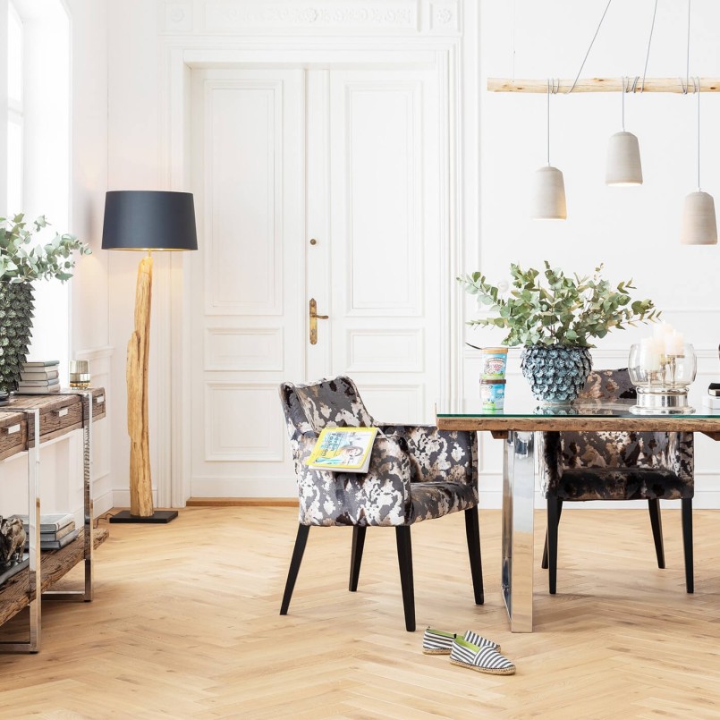 Lampadaire en Bois Flotté -  Nature Straight - Kare Design