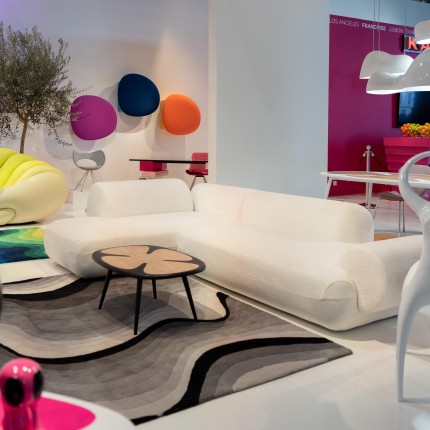 Corner sofa Soft white right Kare Design