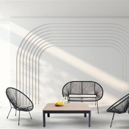 Salon de jardin détente 4 places - Acapulco Happy Day - Kare Design
