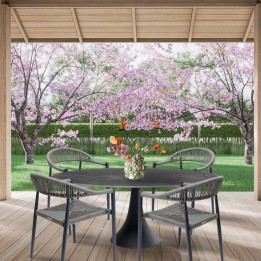 Outdoor set Grande Possibilita table 180cm and 4 chairs grey Kare Design