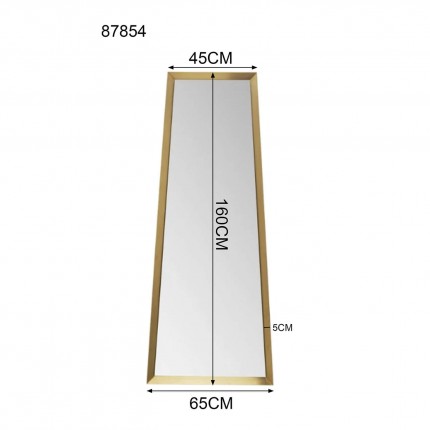 Wall Mirror Arezzo 160x65cm gold Kare Design Wall Mirror Arezzo 160x65cm gold Kare Design