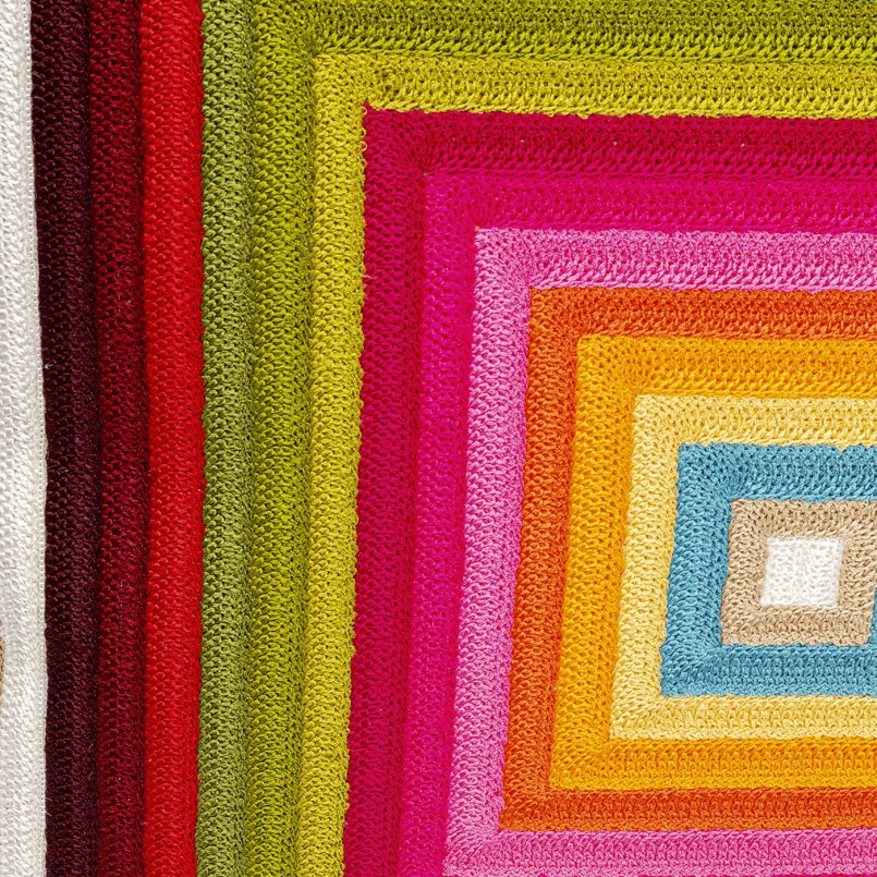 Coussin carrés multicolores imbriqués - Artistic - Kare Design