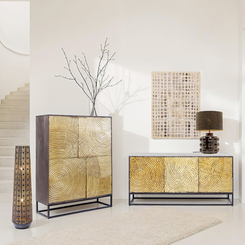 Lampe en porcelaine marron - Calamaro - Kare Design