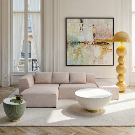 Canapé d'angle Infinity gauche crème Kare Design Canapé d'angle Infinity gauche crème Kare Design