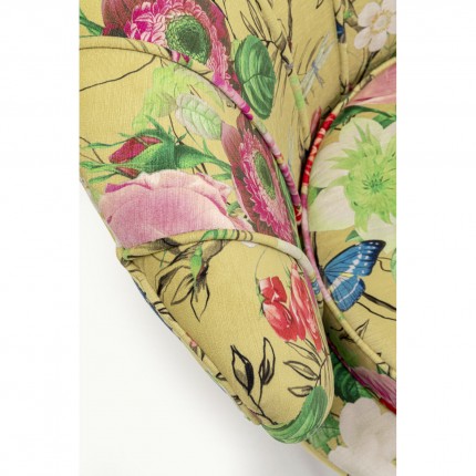Armchair Water Lily Flower Fever yellow Kare Design