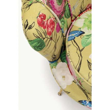 Armchair Water Lily Flower Fever yellow Kare Design