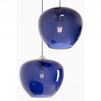 Pendant Lamp Sphere 3 blue Kare Design
