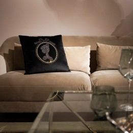 Coussin médaillon strass - Kare Design