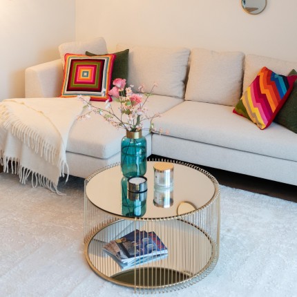 Canapé d'angle Gianna 250cm gauche crème Kare Design