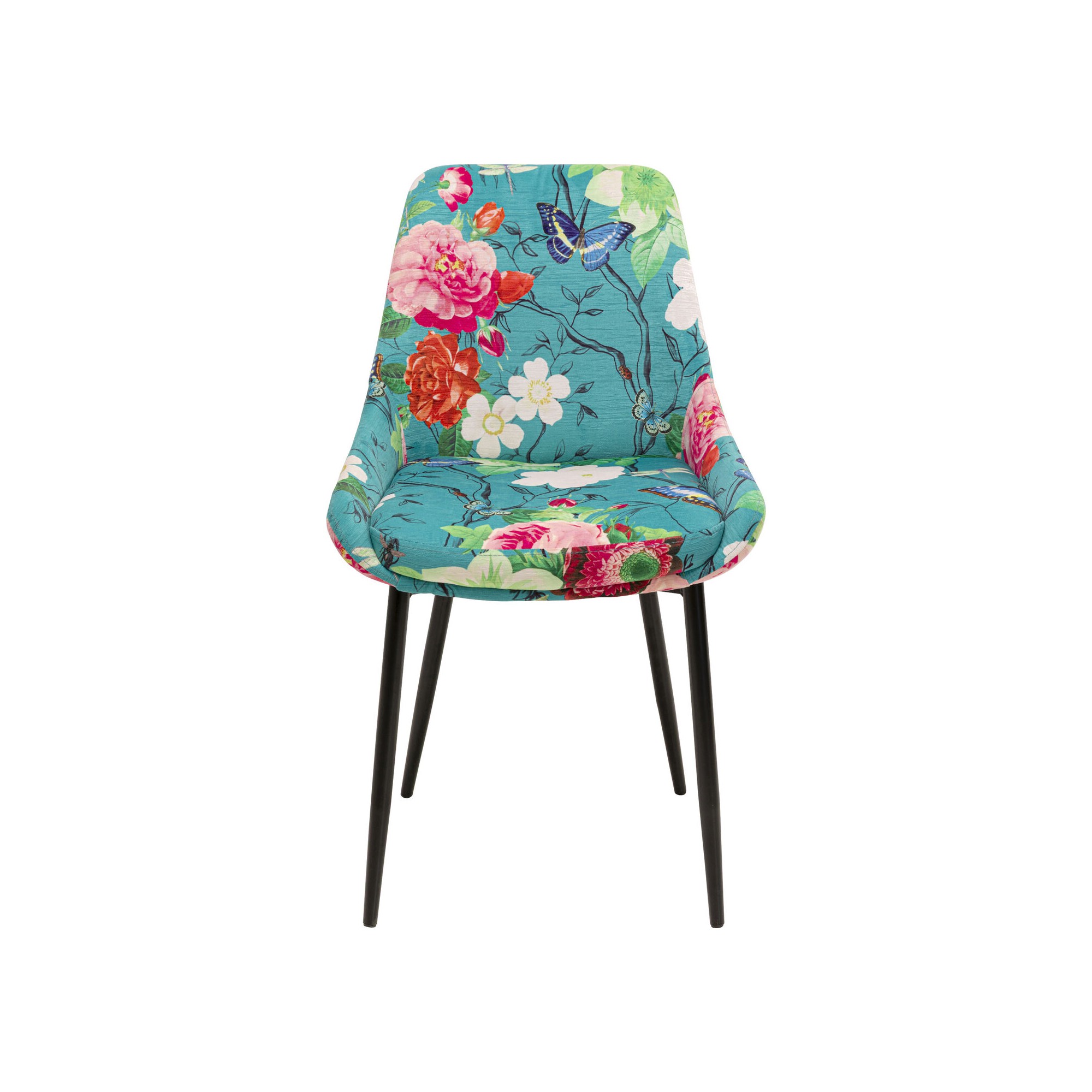 Chaise East Side Flower Fever bleu
