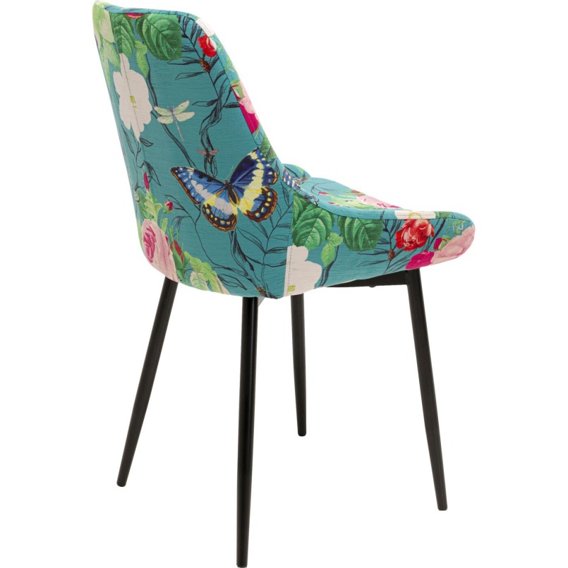 Chair East Side Flower Fever blue Kare Design