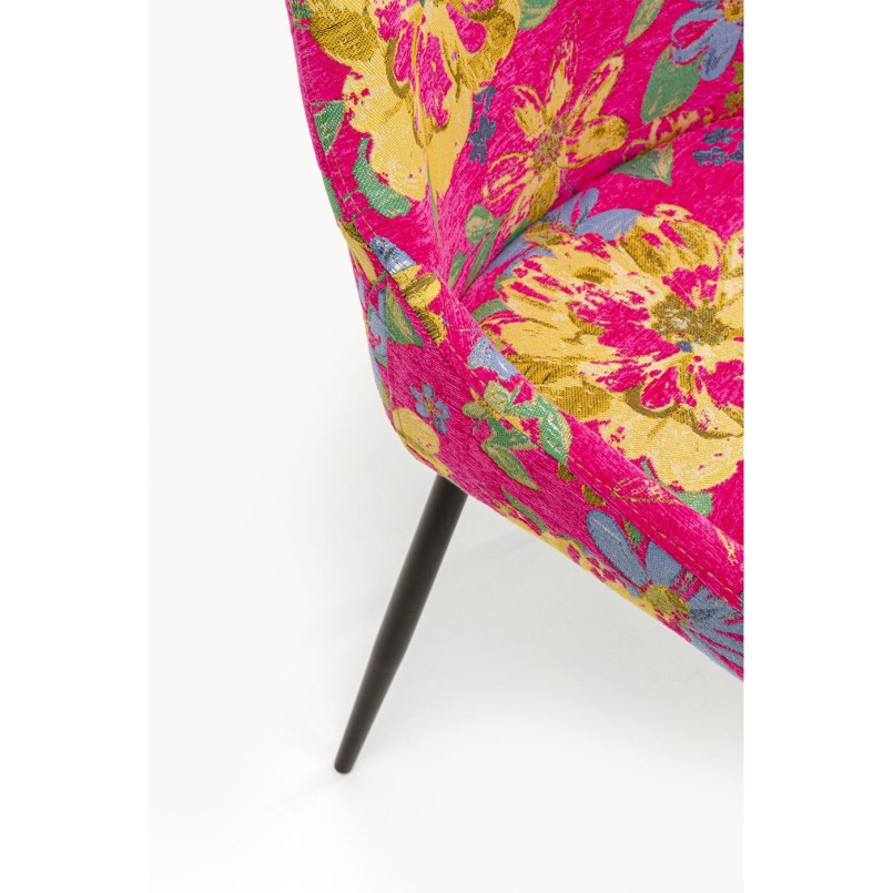 Chaise East Side Flower Fever fuchsia