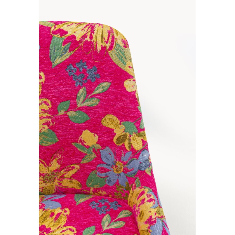 Chaise East Side Flower Fever fuchsia