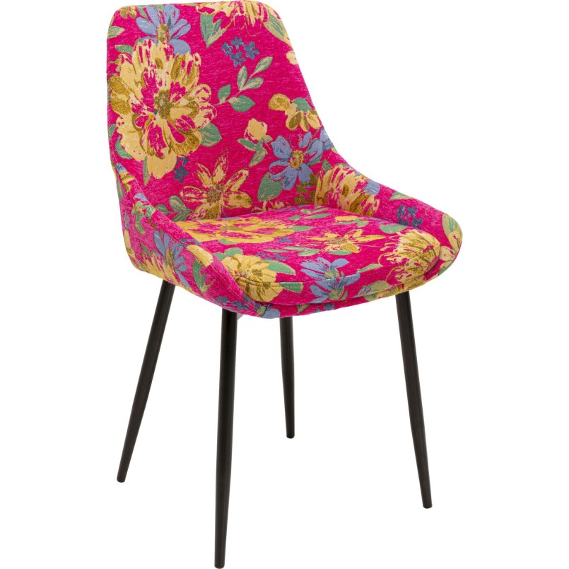 Chaise East Side Flower Fever fuchsia
