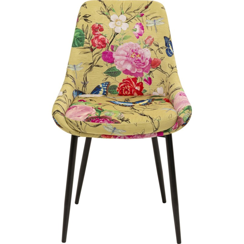 Chair East Side Flower Fever yellow Kare Design