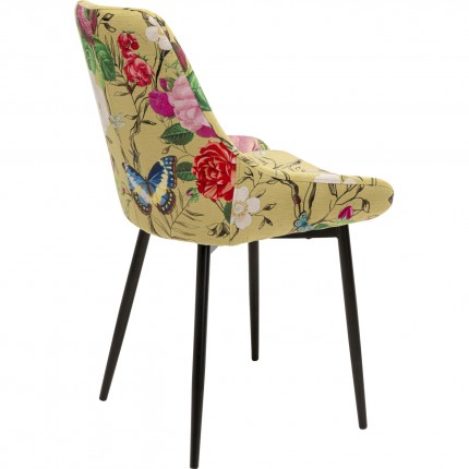 Chaise East Side Flower Fever jaune Kare Design
