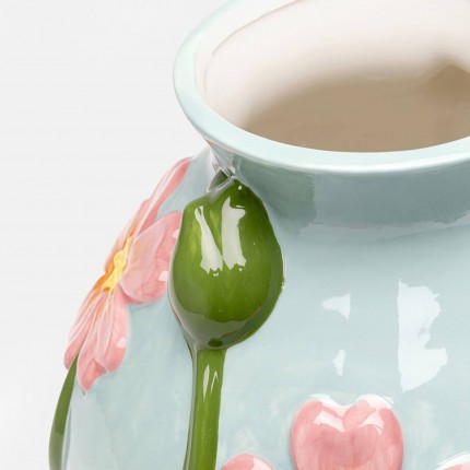 Vase bleu fleurs Kare Design Vase bleu fleurs Kare Design