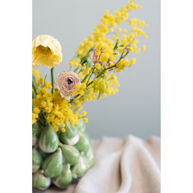 Vase figues vertes en grès - Fichi - Kare Design