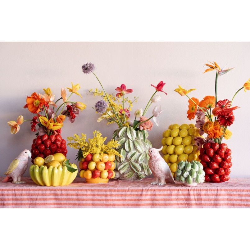 Vase figues vertes en grès - Fichi - Kare Design