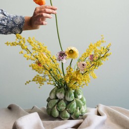 Vase figues vertes en grès - Fichi - Kare Design