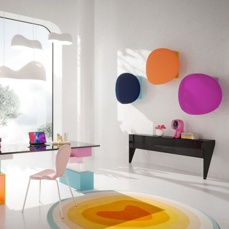 Chaise design rose - Soft Blossom - Kare Design
