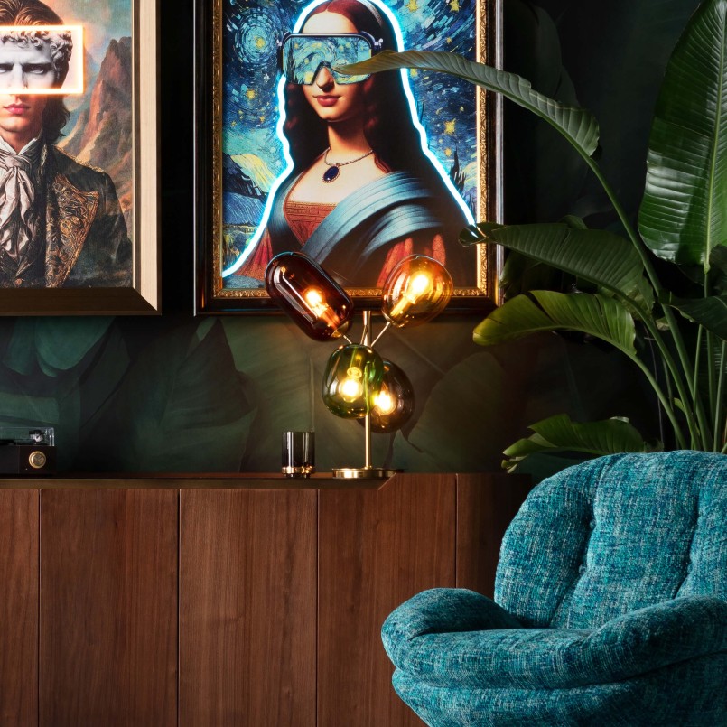 Lampe rétro en verre - Balloon Dance - Kare Design
